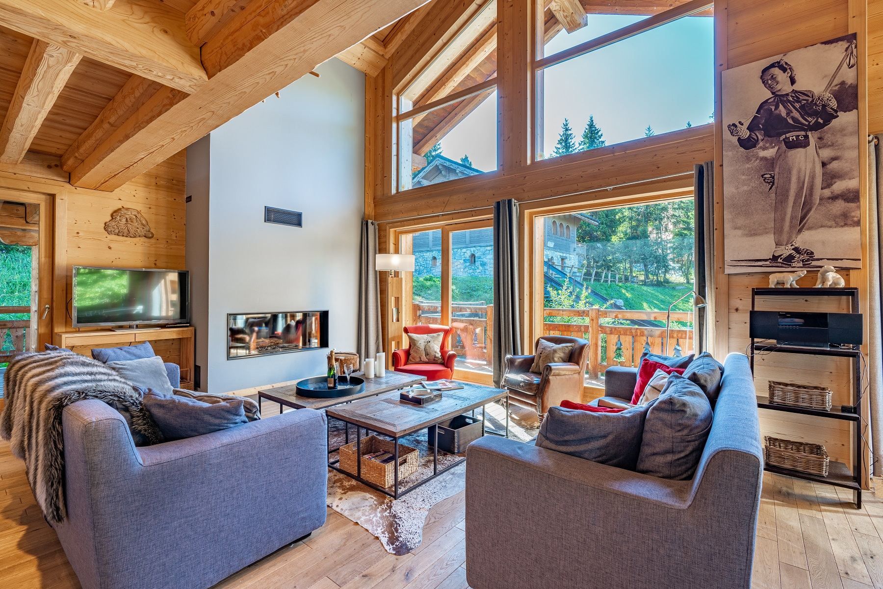 luxury duplex 5 Rooms for seasonal rent on MERIBEL LES ALLUES (73550)
