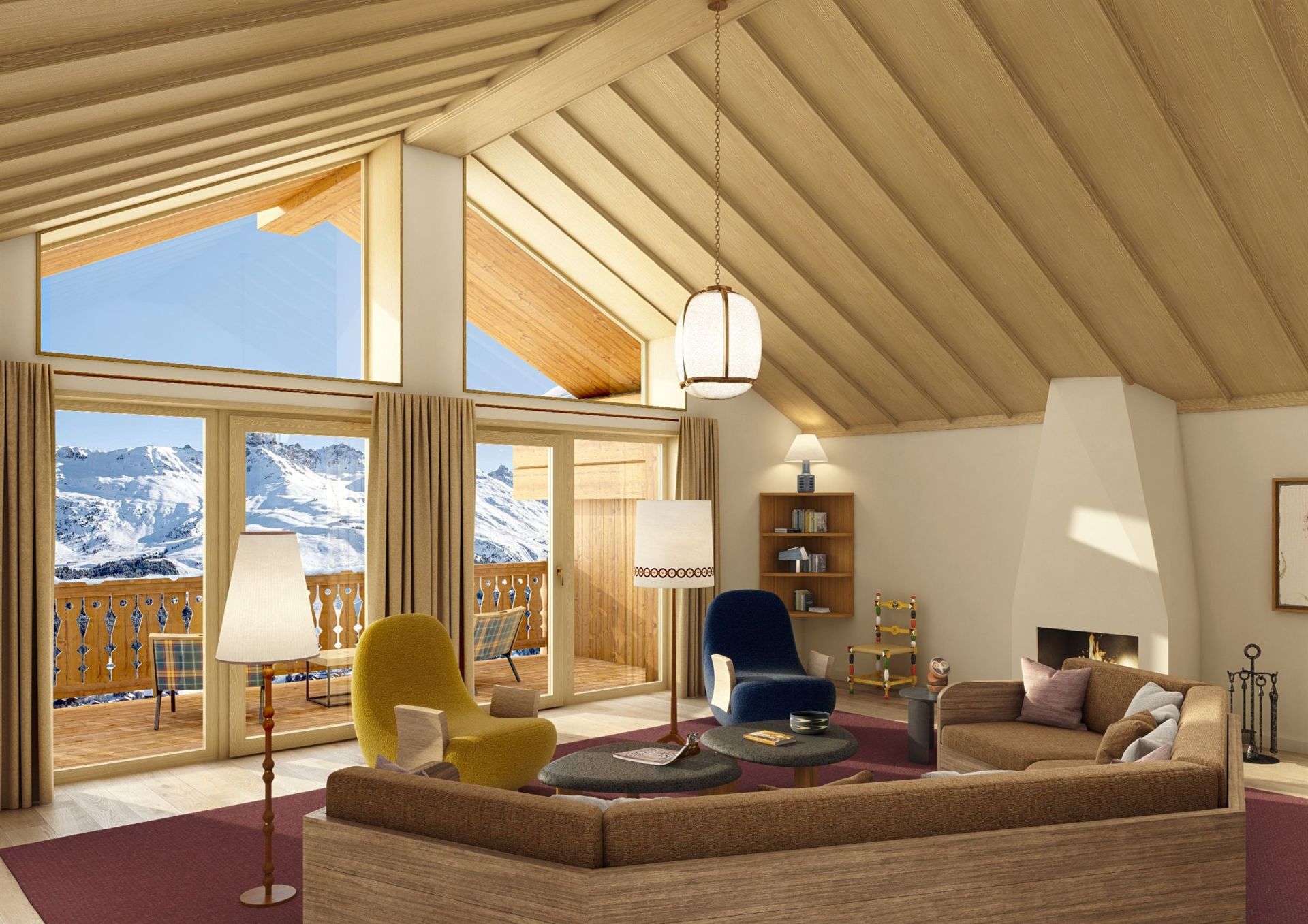 luxury chalet 5 Rooms for seasonal rent on MERIBEL LES ALLUES (73550)