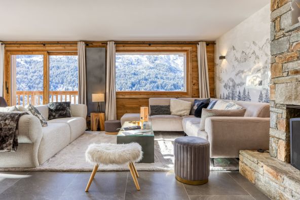 Location saisonnière Chalet de luxe Méribel Les Allues 9 Pièces 298 m²