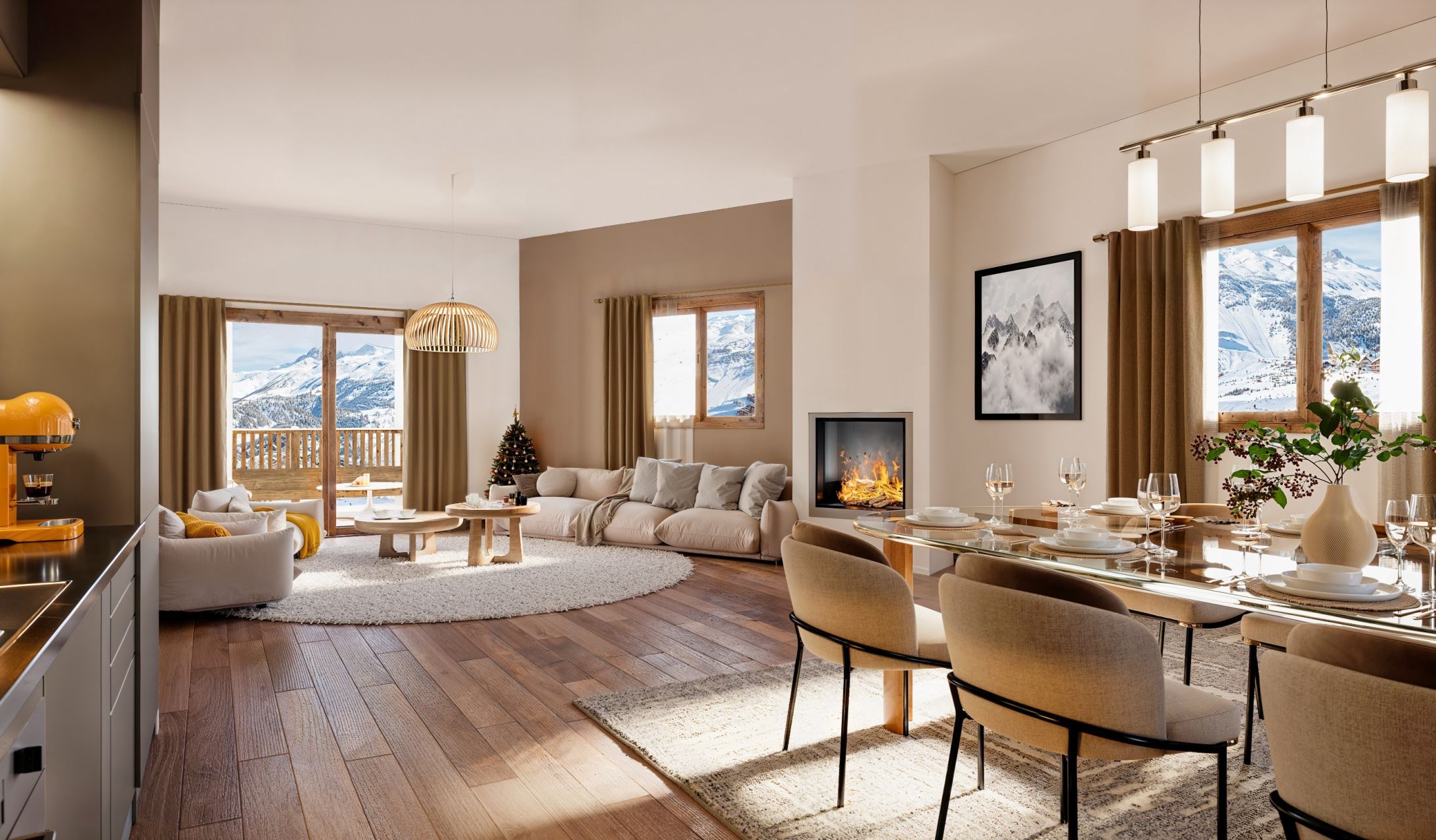 appartement de luxe 4 Pièces en vente sur MERIBEL LES ALLUES (73550)