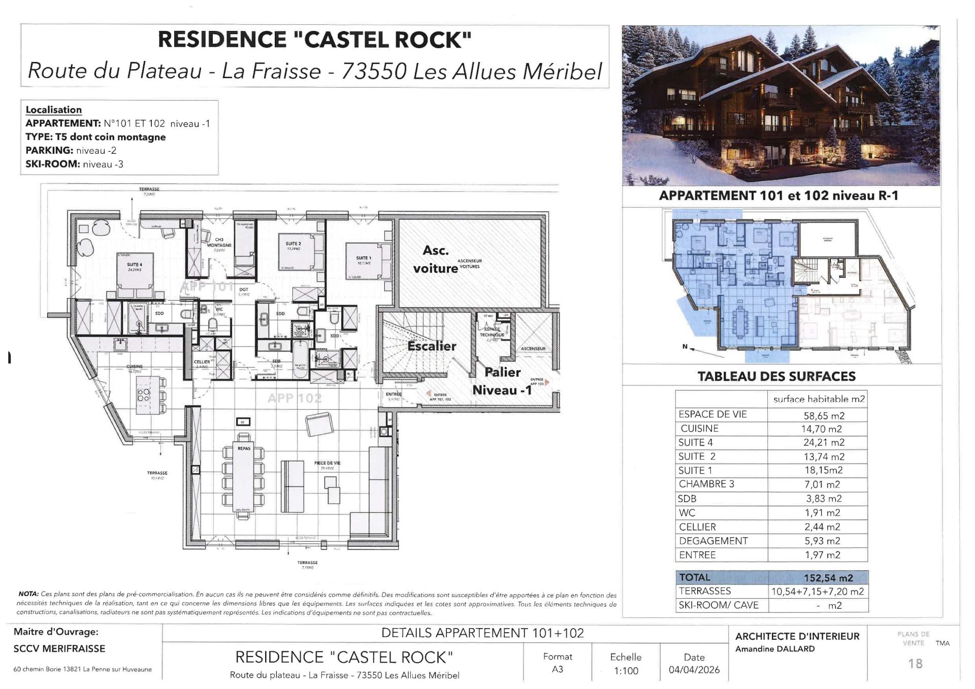 luxury apartment 6 Rooms for sale on MERIBEL LES ALLUES (73550)