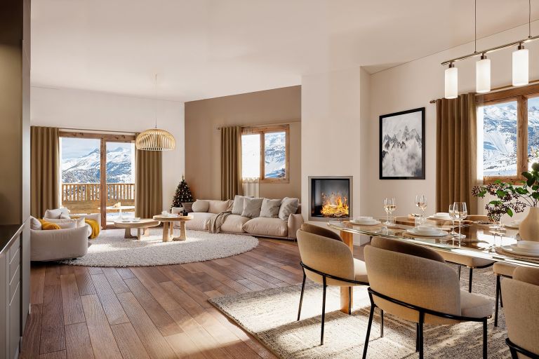 luxury apartment 6 Rooms for sale on MERIBEL LES ALLUES (73550)