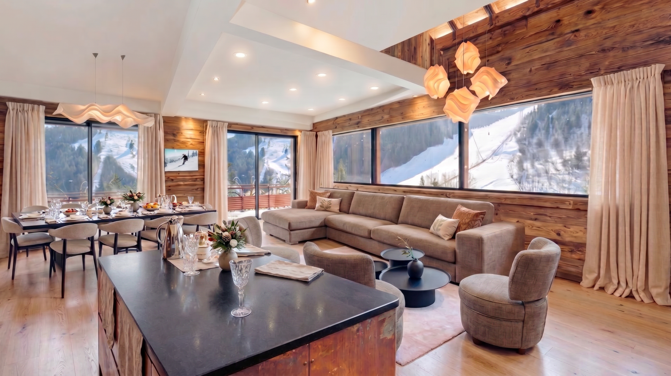 chalet de luxe 7 Pièces en location saisonnière sur MERIBEL LES ALLUES (73550)